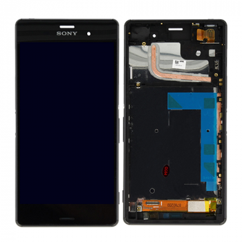 Sony Oberschale, Touchscreen + LCD Display Einheit für Xperia Z3 schwarz
