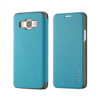 Rock Buchdesign-Tasche Uni Serie für Samsung Galaxy A3 blau*