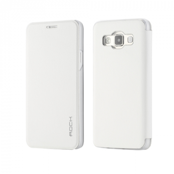 Rock Buchdesign-Tasche Uni Serie für Samsung Galaxy A3 weiß