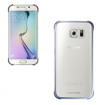 Samsung EF-QG925BB Clear Cover für Galaxy S6 Edge schwarz