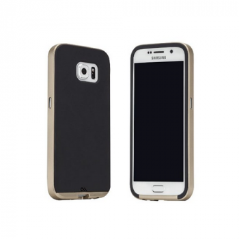 Case-Mate Slim Tough Schutzhülle für Samsung Galaxy S6 schwarz/gold (CM032339)