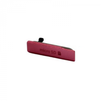 Sony Xperia Z1 Compact Micro-SD Anschluss Abdeckung pink