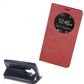 G-pery Flip-Tasche mit Sichtfenster - Magnet Serie für LG G4 Stylus rosa