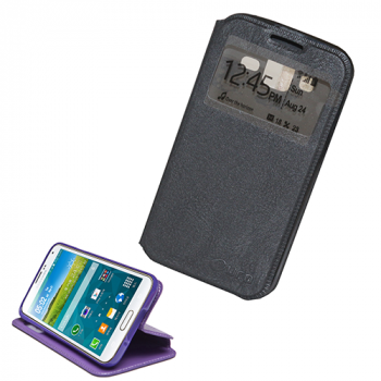 G-pery Flip-Tasche mit Sichtfenster - Magnet Serie für Samsung Galaxy S6 edge+ grau