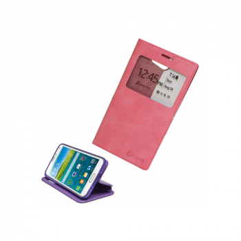 G-pery Flip-Tasche mit Sichtfenster - Magnet Serie für Samsung Galaxy J2 rosa
