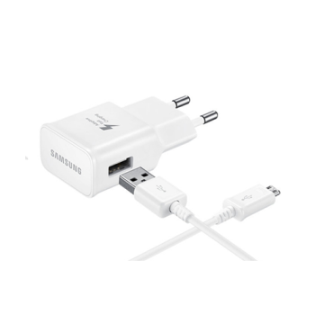 Samsung Schnellladegerät EP-TA20EW weiß + microUSB Kabel weiß blister