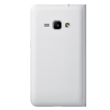 starfix Flip Tasche Schutz-Hülle Cover für Galaxy J1 (2016) weiß