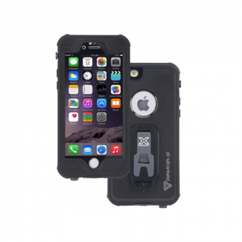 Armor-X Wasserdichte Tasche mit Karabiner für Apple iPhone 6 Plus / 6s Plus schwarz