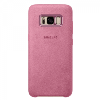 Samsung Alcantara Cover EF-XG955AP für Galaxy S8+ Plus pink