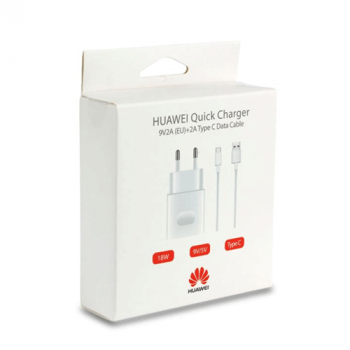 Huawei 2A Schnelladegerät AP32 HW-059200EHQ Blister inkl. USB Typ C Datenkabel weiß
