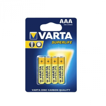 VARTA Superlife 4x AAA Batterie R03 Zink-Kohle 1.5V Micro