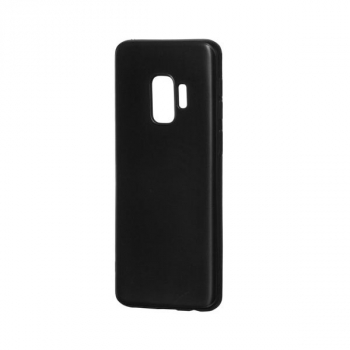 HDD Soft Matt Slim Silikon-Tasche für Samsung Galaxy S9 schwarz
