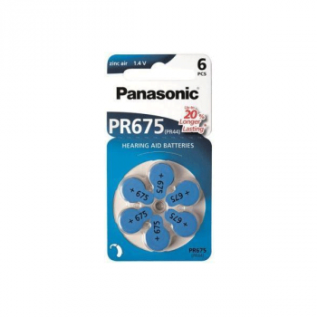 Panasonic Centrum PR 675H-6LB Knopfzelle Hörg, Batterie
