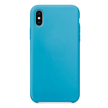 starfix Silikon-Tasche Schutz-Hülle Cover für iPhone XS / X blau