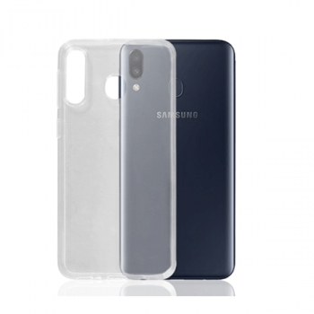 OKKES "AIR" Silikon-Hülle für Samsung M205F Galaxy M20 transparent