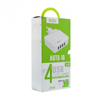 DURATA Netzladegerät VoltPlug Quad 4-fach-USB, 5V, 4.4A, 22W, weiß