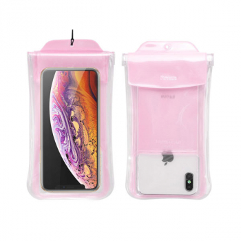 Baseus Safe Airbag Wasserdichte Universal Tasche für iPhone, Samsung, Hauwei bis zu 6.5" pink