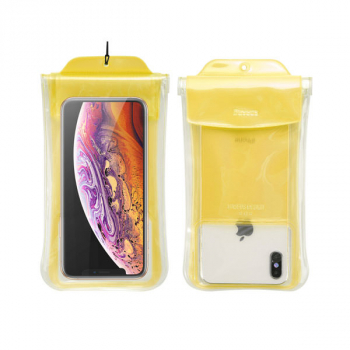 Baseus Safe Airbag Wasserdichte Universal Tasche für iPhone, Samsung, Hauwei bis zu 6.5" gelb