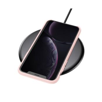 Baseus LSR Liquid Rubber Silikon-Tasche Schutz-Hülle Cover für iPhone Xr rosa