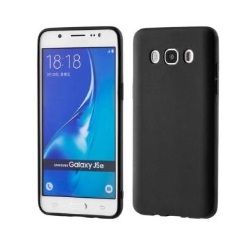 starfix Ultra Slim Silikon-Tasche Schutz-Hülle Cover Matt für Samsung Galaxy J5 (2016) schwarz
