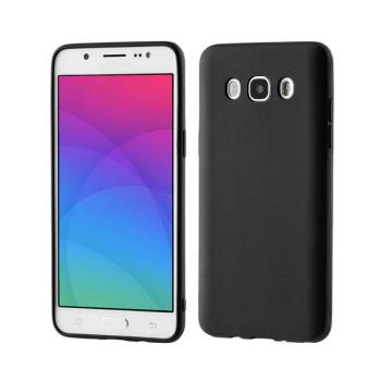 starfix Ultra Slim Silikon-Tasche Schutz-Hülle Cover Matt für Samsung Galaxy J7 (2016) schwarz