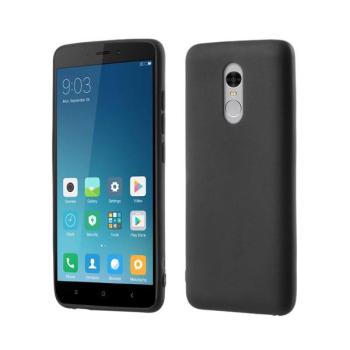 starfix Ultra Slim Matt Silikon-Tasche Schutz-Hülle Cover für Xiaomi Redmi Note 4 MediaTek schwarz
