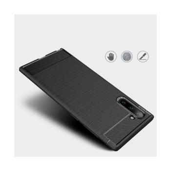 starfix Carbon Silikon-Hülle Tasche Case für Samsung Galaxy Note 10 schwarz
