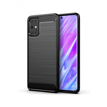Carbon Flexibel Silikon-Tasche für Samsung Galaxy S20 schwarz