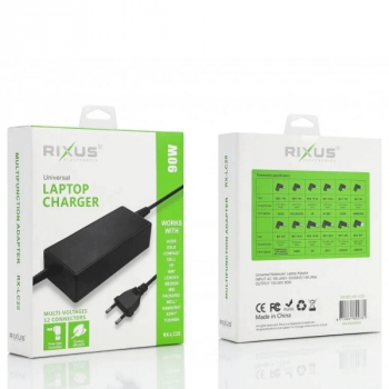 Rixus Universal Notebook Ladegerät 90W mit 12 Adaptern