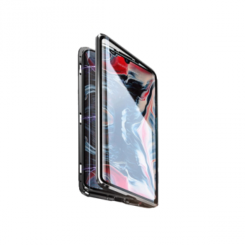Wozinyky Premium Magnet 360° Outdoor Cover für iPhone 11 Pro - Metall Rahmen schwarz