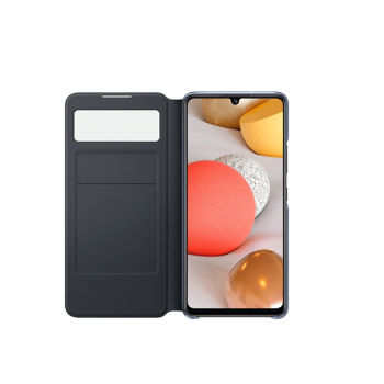 Samsung S-View Wallet Cover für Galaxy A42 5G schwarz (EF-EA426PBEGEW)