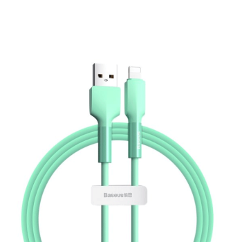 Baseus Premium- Silica Gel - USB/Lightning Ladekabel/Datenkabel - 2,4  480 Mbit / s -  grün (1M)