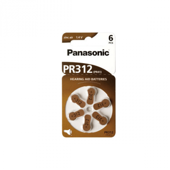 Panasonic PR-312c(41) / 6LB Knopfzelle Zink-Luft für Hörgeräte