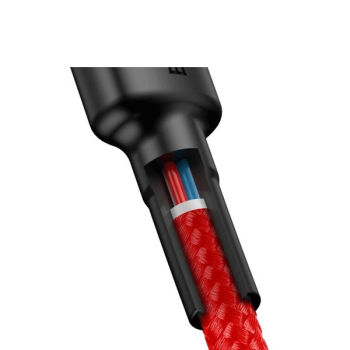 Baseus Cafule Ladekabel/Datenkabel Nylon geflochtenes USB-C PD PD2.0 60W 20V 3A QC3.0 rot (1M)