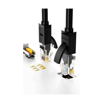 Ugreen Netzwerkkabel Ethernet-Patchkabel RJ45 Cat 6 UTP 1000 Mbit / s, schwarz (10m)