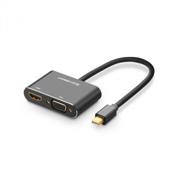 Ugreen HDMI / VGA - Mini DisplayPort Adapter Full HD 1080p schwarz