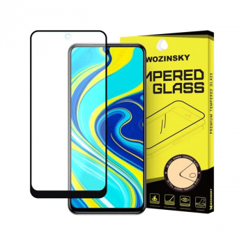 Wozinsky (Full Cover 5D) Displayschutz Glas für Xiaomi Redmi Note 9 Pro / Redmi Note 9S schwarz
