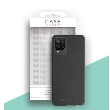 FORTYFOUR Flexi Slim Silikon-Tasche Schutz-Hülle Case für Samsung Galaxy A02/A02s schwarz