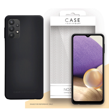 FORTYFOUR Flexi Slim Silikon-Tasche Schutz-Hülle Case für Samsung Galaxy A32 5G schwarz