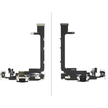 Ladebuchse Connector Flex für iPhone 11 Pro Max + IC Chip, schwarz