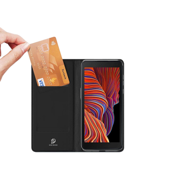 Dux Ducis Flip Tasche Skin Pro Series für Samsung Galaxy Xcover 5, schwarz