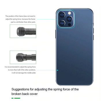 Relife Akkudeckel Glas Reparatur Werkzeug iPhone 8/ SE / X / Xs / Xs Max / Xr / 11 / 12 / 13 / 14 / 15 Serie (TE-795) swr