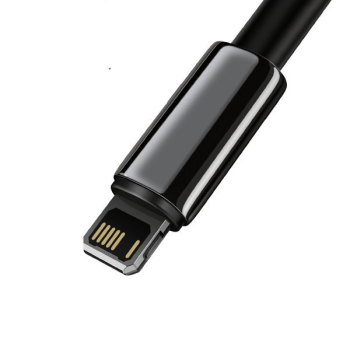 Baseus Tungsten Lade-/Datenkabel USB - Lightning 2,4 A schwarz (2m)
