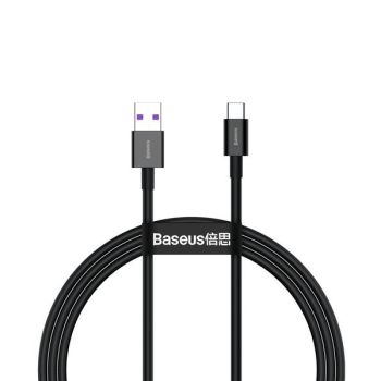 Baseus Superior Schnellladekabel USB zu USB Typ C 66 W (11 V / 6 A) Huawei SuperCharge schwarz (1m)