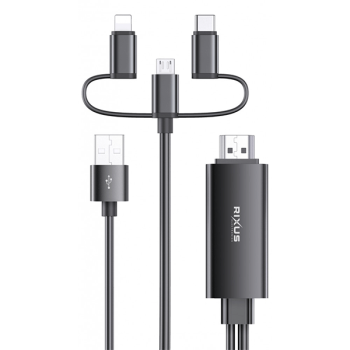 Rixus Plug and Play 3 in 1 HDMI Kabel 1080 2K