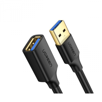 Ugreen Verlängerungskabel Adapter USB 3.0 (weiblich) - USB 3.0 (männlich) schwarz (1m)