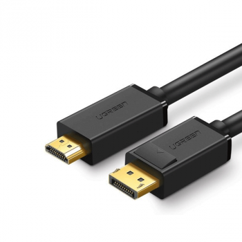 Ugreen unidirektionales DisplayPort-zu-HDMI-Kabel 4K 30 Hz 32 AWG 1,5 m schwarz