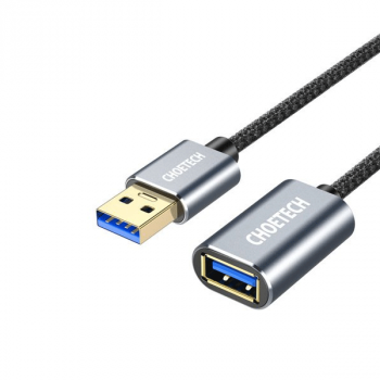 Choetech USB 3.0 (männlich) - USB 3.0 (weiblich) Kabelverlängerung grau (2m)
