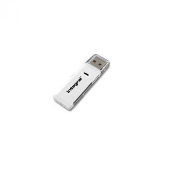 Integral Kartenleser USB 3.0 für SD, SDHC, SDXC, MMCmobile, MMC, MMCplus, weiß
