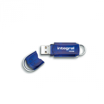 Integral USB Stick Courier 2.0 16GB, blau